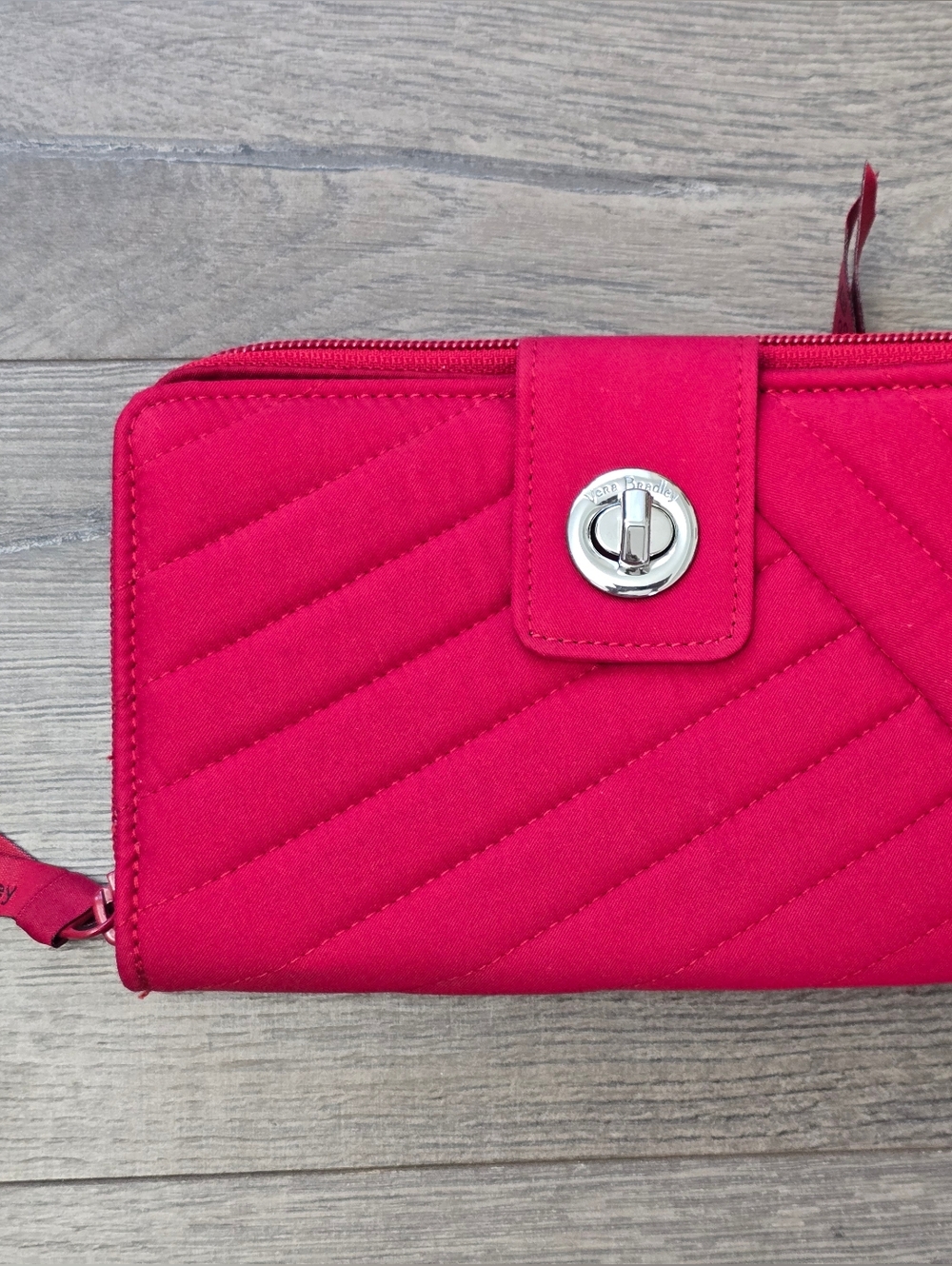 Vera Bradley Turn Lock Wallet Cardinal Red NWT